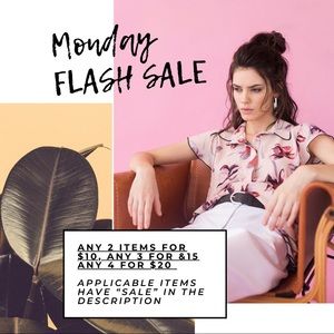 MONDAY FLASH SALE! Go! Go! Go!